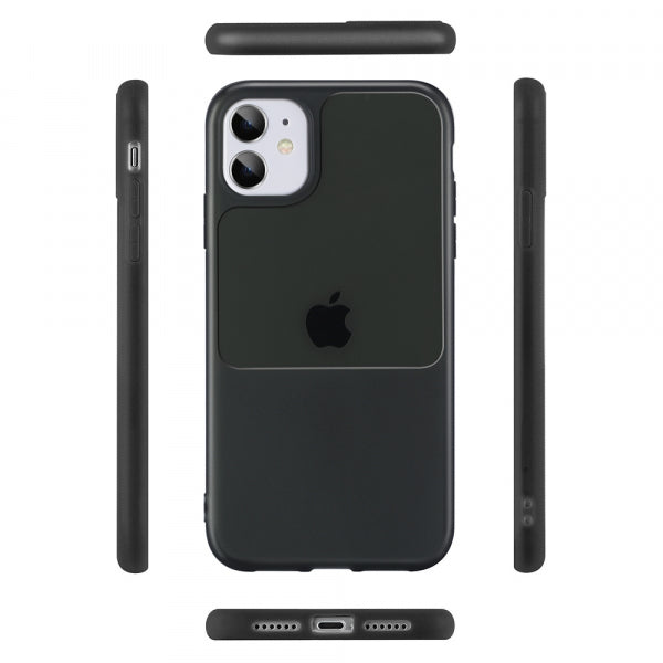 Apple iPhone 12 Window - Melna caurspīdīga