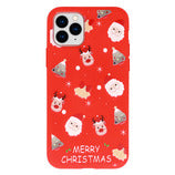 Apple iPhone X/XS Christmas Design 8 - Sarkana ar dizainu