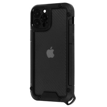 Apple iPhone 12 Shield - Melna caurspīdīga