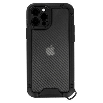 Apple iPhone 12 Shield - Melna caurspīdīga