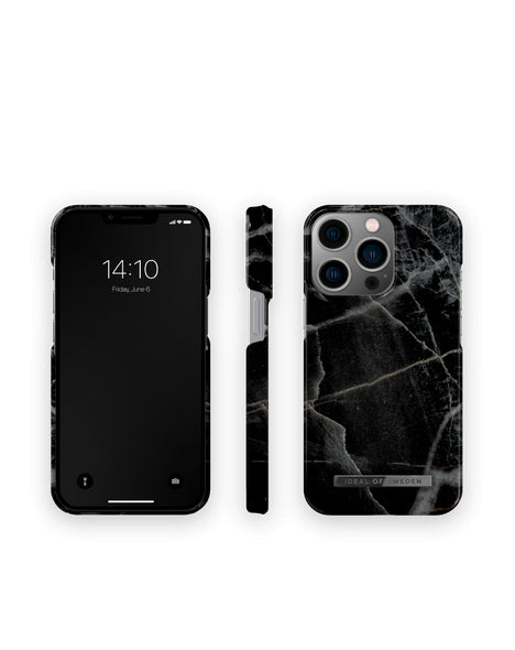Apple iPhone 13 Pro Black Thunder Marble - Melna pelēka ar dizainu