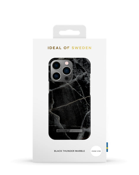 Apple iPhone 13 Pro Black Thunder Marble - Melna pelēka ar dizainu