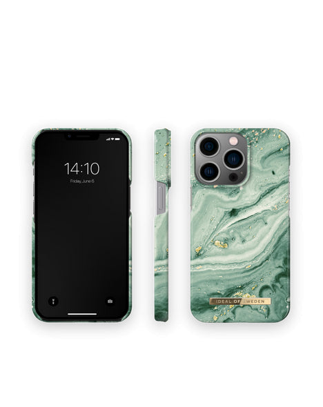 Apple iPhone 13 Pro Mint Swirl Marble - Piparmētru ar dizainu