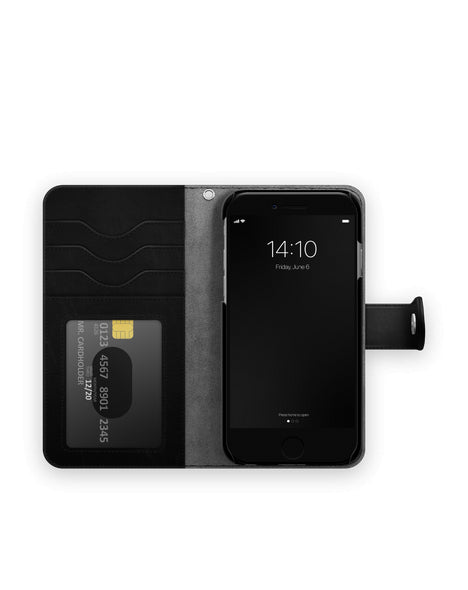 Viedtālruņa atveramais maciņš Apple iPhone 13 Magnet Wallet Pl - Melna