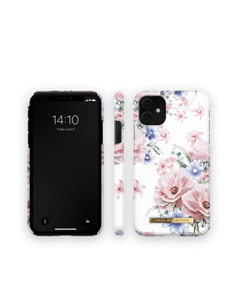 Apple iPhone 11 Floral Romance - Balta maigi rozā ar dizainu
