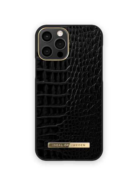 Apple iPhone 12 Neo Noir Croco - Melna