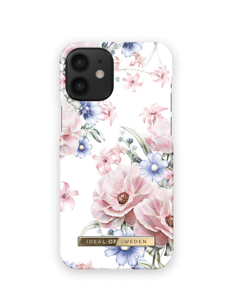 Apple iPhone 12 Mini Floral Romance - Balta maigi rozā ar dizainu