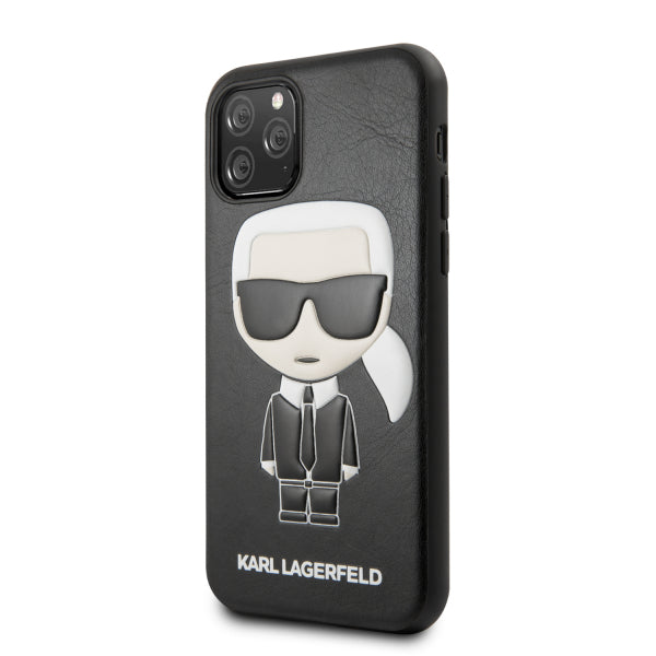 Apple iPhone 11 Karl Lagerfeld Embossed - Melna