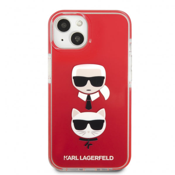 Apple iPhone 13 Karl Choupette Heads - Sarkana ar dizainu