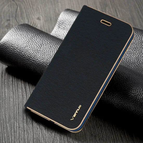 Viedtālruņa atveramais maciņš Samsung Galaxy A22 Book Case Frame Vennus - Jūras zila