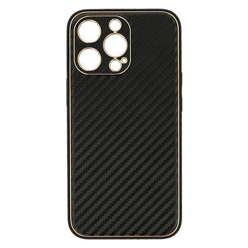 Samsung Galaxy A33 Leather Carbon - Melna