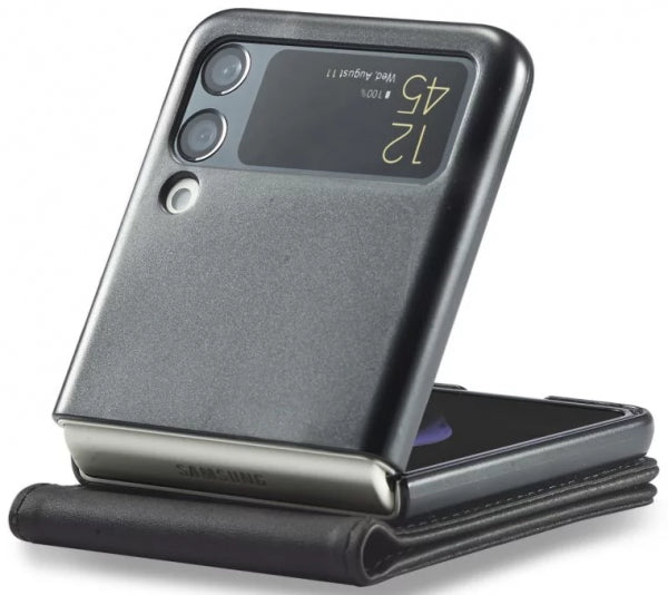 Viedtālruņa atveramais maciņš Samsung Galaxy Z Flip 4 Wallet - Melna