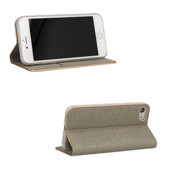 Viedtālruņa atveramais maciņš Samsung Galaxy A04s Book Case Frame Vennus - Pelēka