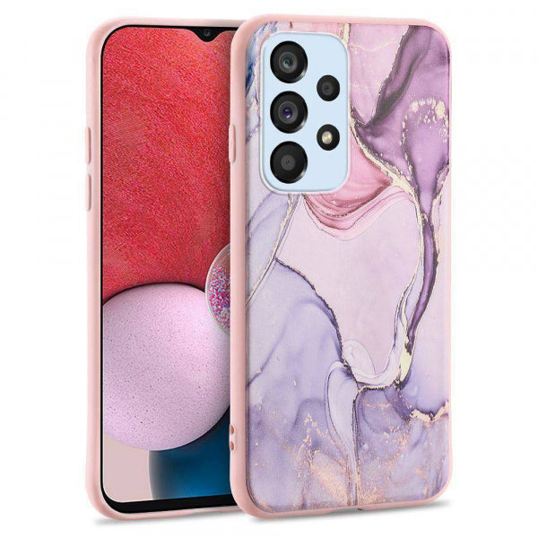 Samsung Galaxy A13 Marble2 - Rozā ar dizainu