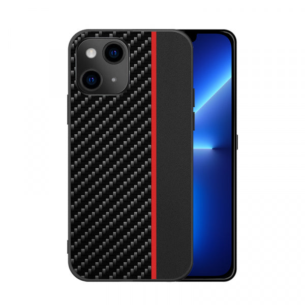 Redmi 9c Protect Carbon - Sarkana melna
