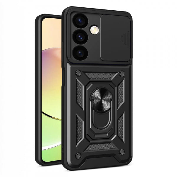 Samsung Galaxy A15 Camshield Armor - Melna