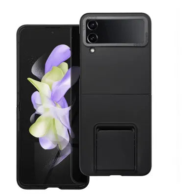 Viedtālruņa atveramais maciņš Samsung Galaxy Z Flip 4 Stand Case - Melna
