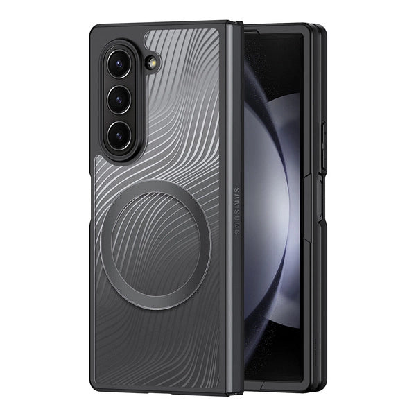 Samsung Galaxy Z Fold 6 Aimo Mag - Melna,Caurspīdīga