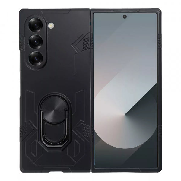 Viedtālruņa atveramais maciņš Samsung Galaxy Z Fold 6 Armor - Melna