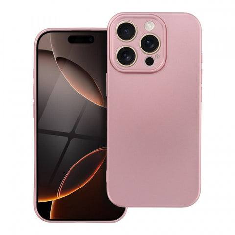 Viedtālruņa aizmugurējais vāciņš Apple iPhone 16 Pro METALLIC - Rozā