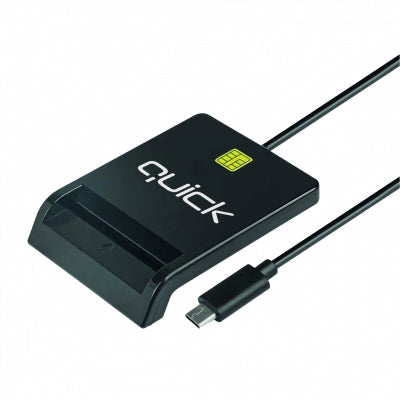Kāršu lasītājs Usb C Quick Smartid - Melna