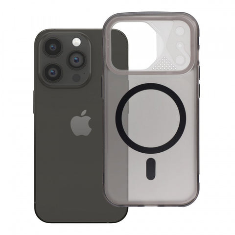 Viedtālruņa aizmugurējais vāciņš Apple iPhone 14 Pro Aurora Mag - Melna