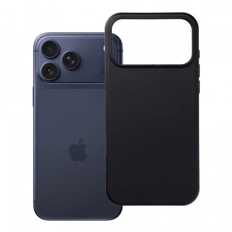 Viedtālruņa aizmugurējais vāciņš Apple iPhone 17 Pro un citiem modeļiem Silicone Case - Melna