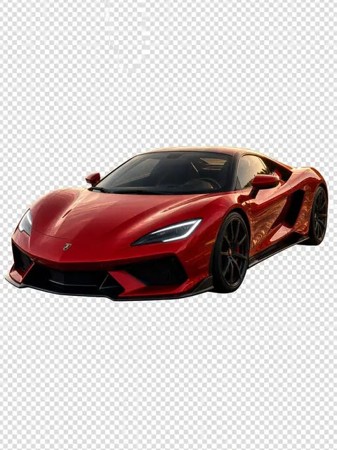 The same car with the background removed