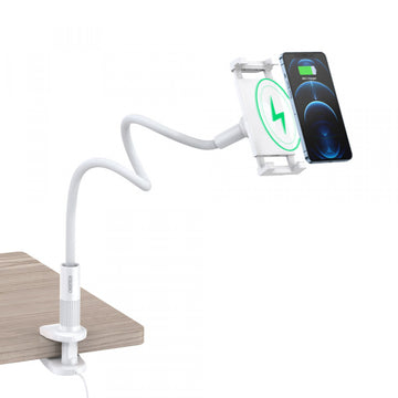 Viedierīces galda statīvs Choetech 2in1 Phone Mount & Fast Wireless Charger
