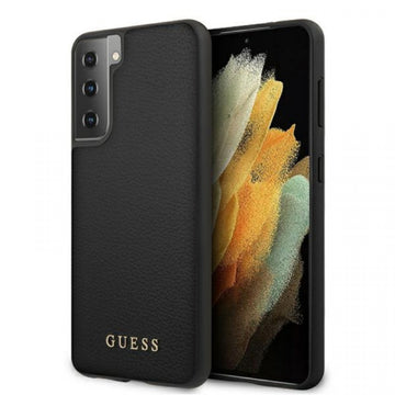 Viedtālruņa aizmugurējais vāciņš Guess GUHCS21LIGLBK [SAMSUNG]