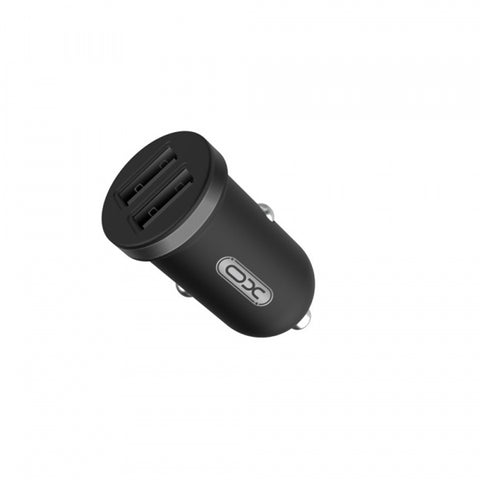 Auto lādētājs 2x_usb_a Melna