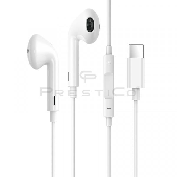 Wired Headphones USB-C White HF3