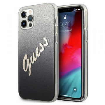 Viedtālruņa aizmugurējais vāciņš Guess GUHCP12MPCUGLSBK [APPLE]